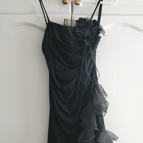 Black Galaxy Cosmo Evening Gown - Picture 1 of 3